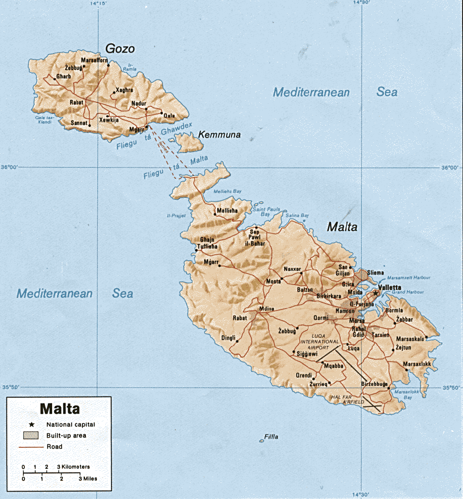 Malta Karte